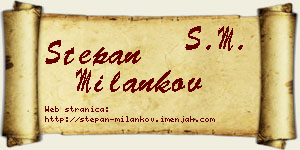 Stepan Milankov vizit kartica